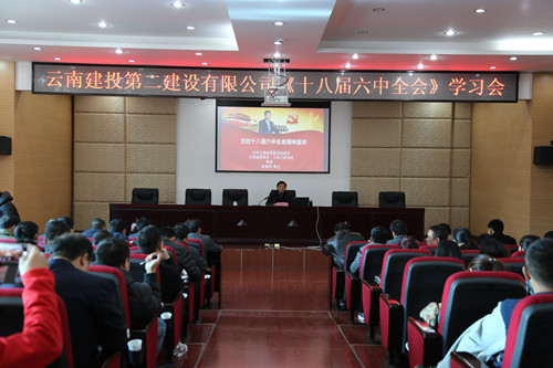 公司党委召开十八届六中全会学习会
