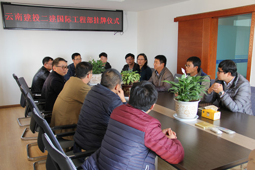 公司国际工程部挂牌成立