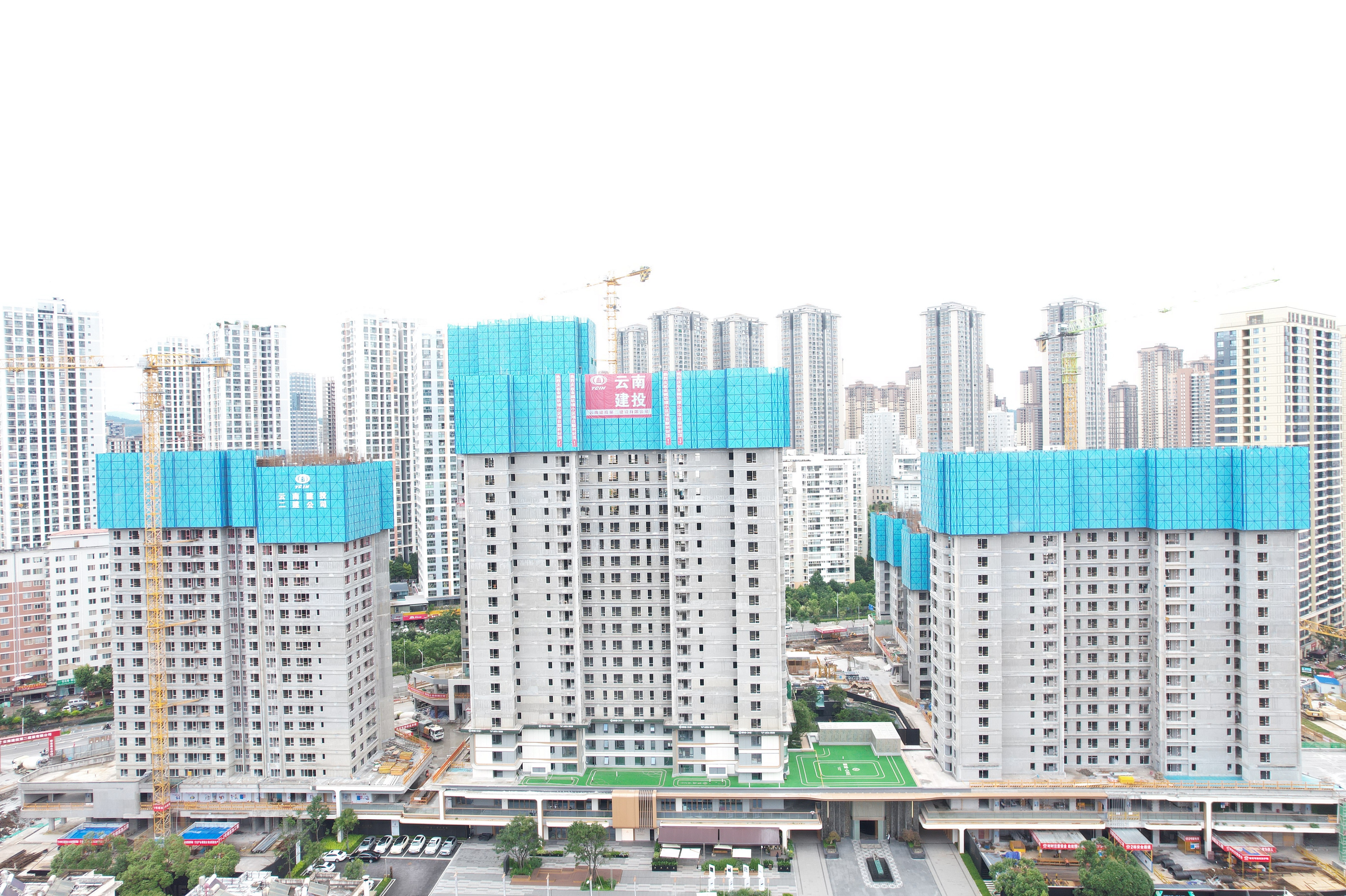 凝心聚力筑精品！金樾玖璋小区建设项目首栋封顶