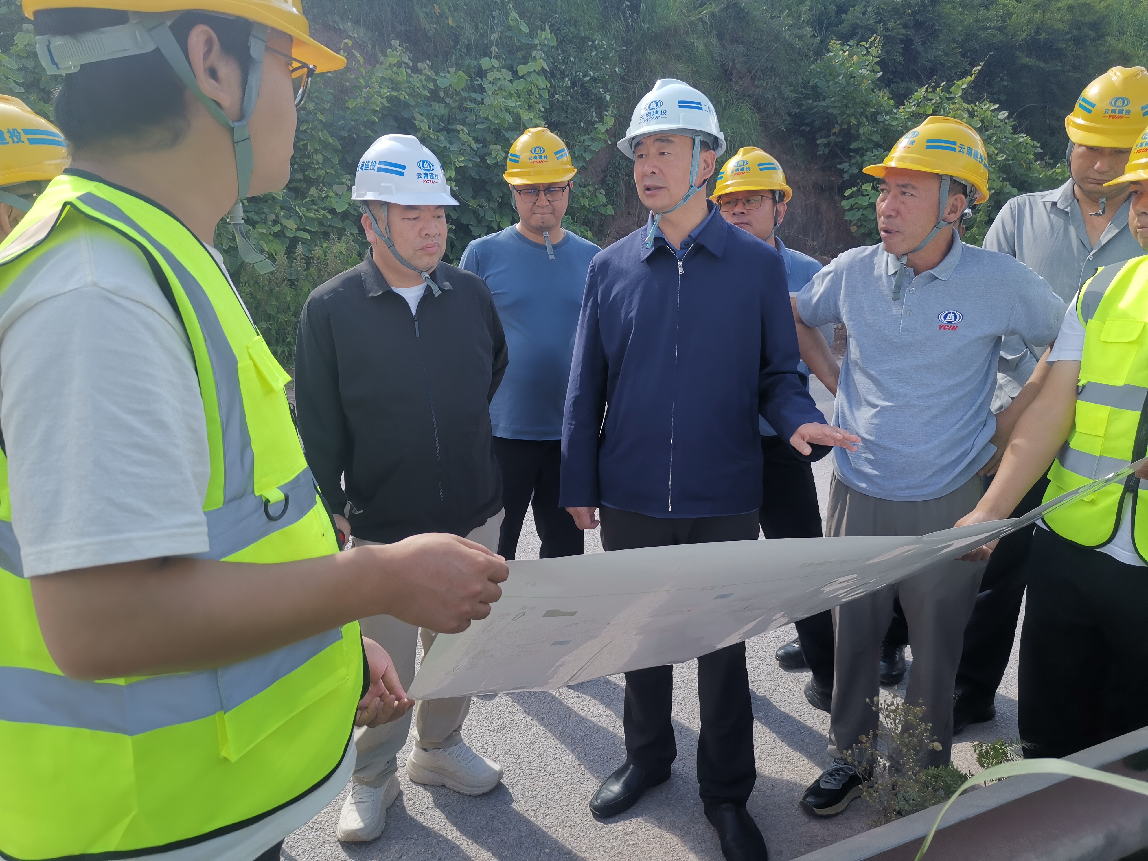 【公司要闻】孙道光到公司两条高速公路项目调研